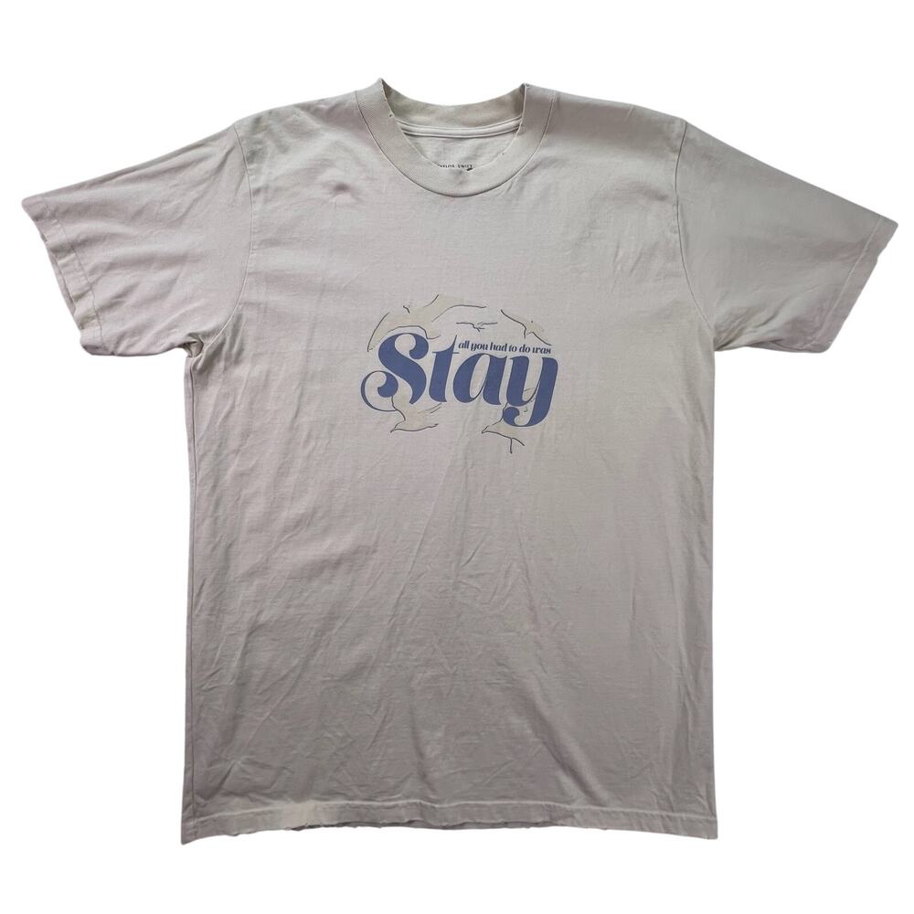 Taylor Swift 1989 Taylor's Version Stay Tee M Official Merch Yellow Graphic Top - Picture 4 of 16